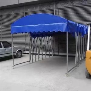 Auvent pliant mobile à pousser-tirer pour garage et entrepôt, en PVC, tente télescopique - Product Image 6