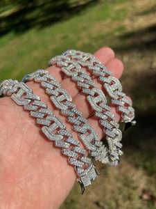 Collar de Cadena Cubana con Engaste de Bisel, Joyería Unisex de Moda, Regalo, Venta al por Mayor, Estilo Hip Hop Lujoso, Joyería para Fiestas, Más Vendido - Product Image 2