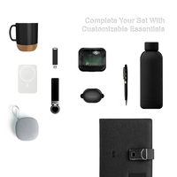 Coffret Cadeau d'Entreprise Écologique Lork 2026 - Carnet A5 Personnalisé avec Batterie Externe Intégrée 8000 mAh