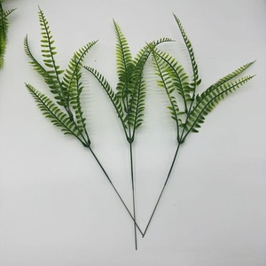 Bouquet de plantes artificielles Mimi, fougères de Boston, décorations vertes en plastique pour bureau, mariage, arrière-plan, style pastoral - Product Image 4