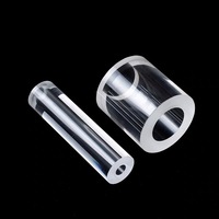 Tubo de Cuarzo DY de Paredes Gruesas, Resistente a Altas Temperaturas, Tubo de Vidrio Transparente para Laboratorio Industrial, Muestra Gratuita de 10 cm