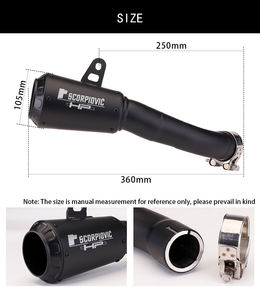 Pour <span class=keywords><strong>YAMAHA</strong></span>-R3-R25-MT05-MT03 moto course Performance échappement course ligne emplacement d'origine moto silencieux - Product Image 5