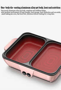 Marmite électrique multifonctionnelle <span class=keywords><strong>2</strong></span> en 1 en fonte d'aluminium antiadhésive pour barbecue - Product Image 3