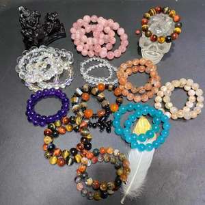 Bracelet en cristal naturel en gros, perles d'aura arc-en-ciel, quartz clair pour la fabrication de bijoux - Product Image 6