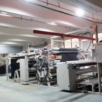 Machine de stratification à base de solvant et thermofusible PUR à vendre.