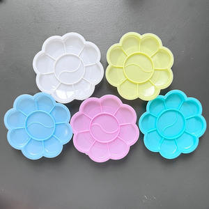 Secolorart <span class=keywords><strong>Palette</strong></span> <span class=keywords><strong>Fleur</strong></span> Forme Plateau De Peinture Palettes Peinture <span class=keywords><strong>Palette</strong></span> Aquarelle <span class=keywords><strong>Palette</strong></span> pour Enfants Peinture Artisanat Classe - Product Image 2