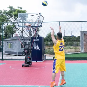 Catapulta interior de baloncesto para niño, máquina de juego de disparos con aplicación, resistente y reforzada, venta al por mayor