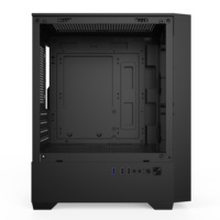 Micro ATX Gaming PC Case Support 240mm Liquid Cooling & 5 Fans Desktop Chassis