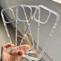 Funda Transparente para Teléfono de PC, Resistente al Agua y a los Golpes, de Alta Calidad, para iPhone 16 Pro Max 15 14 13, Diseño Simple