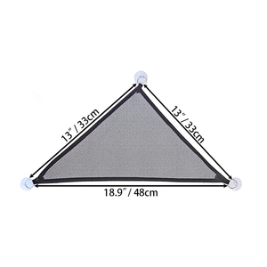 Amaca drago barbuto lucertola letto sospeso triangolo plastica nera maglia traspirante amaca rettile per <span class=keywords><strong>piccoli</strong></span> animali <span class=keywords><strong>domestici</strong></span> - Product Image 3