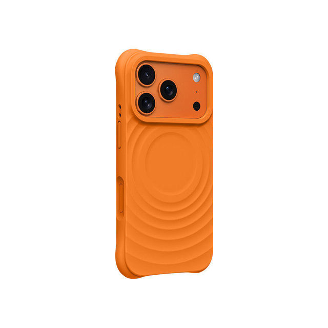 Magnetic Wave Pattern Liquid Silicone Phone Case Skin Friendly Shockproof Full Protection Cover for iPhone 17 16 Pro Max