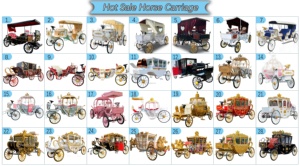 2026 Calèche de mariage et de tourisme avec auvent, double fonction : calèche à chevaux / calèche électrique de tourisme - Product Image 4