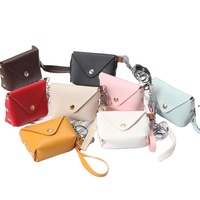 Porte-monnaie mignon en gros pour femme, porte-clés créatif en forme de macaron, sac à monnaie, porte-clés pour femme