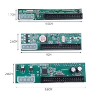 Adaptador SATA a IDE de 2.5 y 3.5 pulgadas, convertidor de SATA HDD a PATA IDE de 39/40 pines, conector de alimentación de 4 pines SATA a PATA, placa adaptadora.