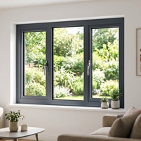 Ventanas Corredizas Modernas NFRC con Triple Acristalamiento, Aislamiento Térmico, Aluminio, Vista Panorámica, para Zonas Costeras, Certificación NFRC, Aleación de Aluminio