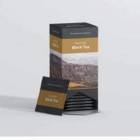 Petits sachets de tisane biodégradables personnalisés bon marché impression de boîtes de papier kraft brun