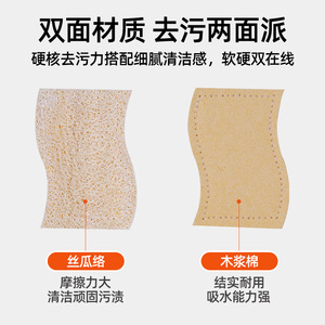 Colorful S-Shaped Dishcloths Natural Loofah <b>Sponge</b> Double-Sided With Rope For Kitchen Cleaning - Product Image 3