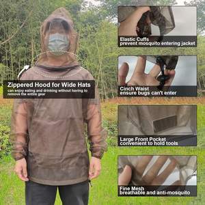 Abbigliamento da pesca No-See-Um Set giacca di zanzara per esterni, taglie Multiple per stare tutti al sicuro e alla moda B10 - Product Image 4