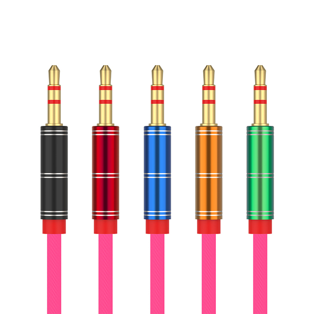 Weave 1m 2m 3m 3.5mm Aux Audio Jack Cable Auxiliary Cable 3.5mm Male to Male Video Aux Cable for Microphone