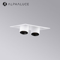 Spot encastré double carré moderne et réglable de 10W pour salon, usage commercial