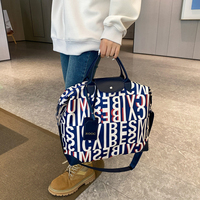 Sac de voyage Oxford à imprimé numérique éléphant, grande capacité, pour femmes, avec poignée et sangle, idéal pour le sport et le quotidien
