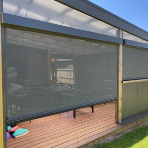 Điện kích thước lớn dm45 ZigBee động cơ tự động Windproof năng lượng mặt trời ngoài trời con lăn Rèm rèm với dây kéo theo dõi cho Patio - Product Image 5