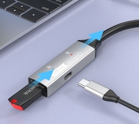 Câble d'extension de données USB 3.0 Type A mâle vers femelle en PVC pour appareil photo et ordinateur avec puce