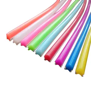 Led neon tabung silikon untuk led lampu strip beberapa warna bahan silikon DC12V tahan air led neon flex strip