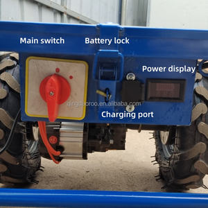ओम अनुकूलन योग्य कृषि इलेक्ट्रिक गार्डन व्हीलबैरो फ्लैट फार्म कार्ट - Product Image 4