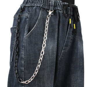 yueli Waist <b>Chain</b> <b>Metal</b> Pants <b>Chain</b> Zinc Alloy Unisex Daily Wear Fashion Body <b>Chain</b> Accessory - Product Image 3