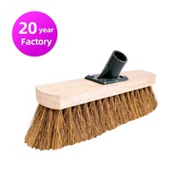 Tête en bois balai usine directe sol raclette brosse de nettoyage fibre de coco ménage 12 pouces longue durée robuste Durable Bassine