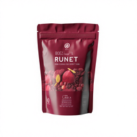 Sachet refermable brillant vert de 500g et 1000g, qualité alimentaire, résistant à l'humidité, écologique, pour salades, aliments pour bébés, aliments pour animaux de compagnie, chewing-gums
