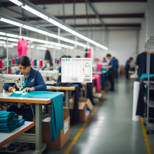 ฉลากกาว ILAN ขนาด 33x102 มม. รูปทรงสี่เหลี่ยมผืนผ้า 4 ชิ้นต่อแผ่น สำหรับติดเสื้อผ้า - Product Image 2