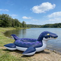 Chaise longue gonflable en PVC personnalisée en usine, motif dragon, pour piscine