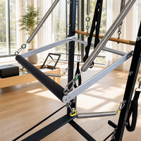 Tour de Pilates demi-trapèze avec planche à ressorts et système de poulies à cordes pour studio, yoga et domicile
