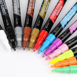 Mobee P-567B/12C Set di 12 Pennarelli a Gesso Liquido con Valvola Unica, Grande Capacità, per Studenti, Disegno a Base d'Acqua - Product Image 5