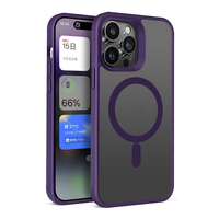 Casing HP Anti Benturan Warna Matte Hybrid untuk iPhone 15 Pro Max