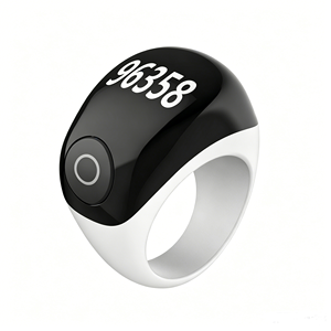 New Arrival Smart Tasbih Zikr Ring Waterproof Digital Display Muslim Prayer Time Reminder Alarm <b>Clock</b> App Control - Product Image 6