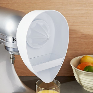 Accessoire presse-agrumes pour batteur sur socle <span class=keywords><strong>KitchenAid</strong></span>, compatible avec les modèles à tête inclinable et à levage de bol de 3,5 à 8 QT, passe au lave-vaisselle, blanc - Product Image 4