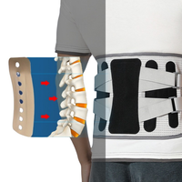 Ceinture de soutien orthopédique pour le dos et les douleurs lombaires, coussinets de soutien de la colonne vertébrale pour hernie discale, soulagement de la sciatique, conception durable en nylon enveloppante