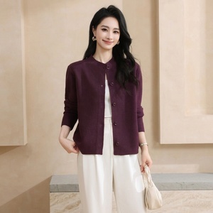 <span class=keywords><strong>Cardigan</strong></span> in Maglia da Donna con Bottoni, Manica Lunga, Elegante e Casual, Maglione Basico Lavorato a Maglia, Cappotto Invernale per Donne - Product Image 1