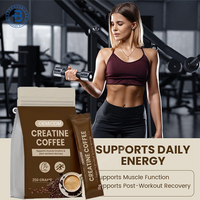 Café à la créatine en poudre, marque privée OEM, boisson énergétique, santé, nutrition sportive, supplément, café à la créatine instantané en poudre