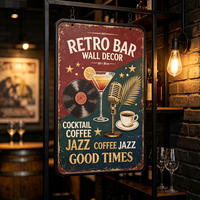 Rustikales Vintage-Blechschild Bier Metallposter Plakette Individuelle Wanddekoration für Männerhöhle Bar Pub Club Großhandel Maßanfertigung