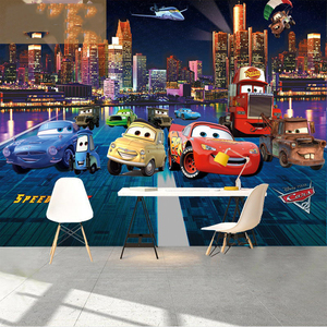 Carta <span class=keywords><strong>da</strong></span> Parati 3D con Auto Cartoon, Impermeabile e Antistatica, Murale Personalizzato per Camerette di Bambini, Asili e Ragazzi, Sfondo Anime per <span class=keywords><strong>Parete</strong></span> del Letto - Product Image 3