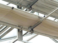 Serre commerciale multi-travées en acier galvanisé à chaud avec couverture en film, grande taille 8m/10m/12m, pour système hydroponique