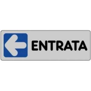 ETICHETTA 'INGRESSO SINISTRO' 15x5 cm - Product Image 2