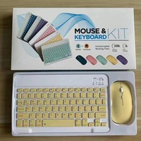 Sıcak satış USB arayüzü kablosuz klavye ve fare Tablet PC ve telefon için BT IOS Android iPad ile uyumlu