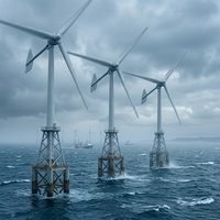 Système de production d'énergie éolienne à axe horizontal de 100 kW, type de contrôle électrique pour l'ingénierie