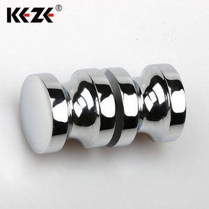 High Quality Brass <strong>and</strong> Glass Door <strong>Knob</strong> <strong>Handles</strong> 32 mm Diameter Chrome Modern Design for Hotel Application - Product Image 5