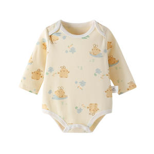 Combinaison pour bébé, printemps automne, dessin animé, triangle, rampante, manches longues, double boutonnage, garçons filles, salopette, coton, 0-1 an - Product Image 5